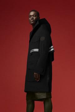 Chamarras Canada Goose Hombre Outlet - Mogan Chubasquero Negros EJ7901245